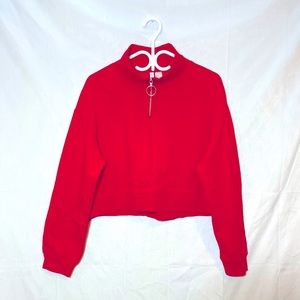 Zipper crop sweater (H&M)